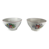 Set of 2 KG Lunéville bowls, street lamp model, early 20th century