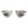 Set of 2 KG Lunéville bowls, street lamp model, early 20th century