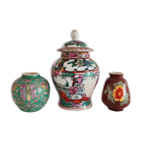 Ensemble de trois vases chinois