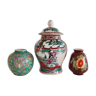 Ensemble de trois vases chinois