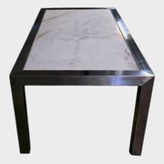 Table basse en marbre blanc – Circa 1970