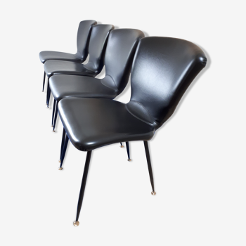 Set of 4 chairs Louis Sognot