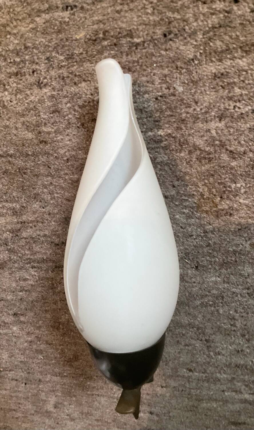 1950s wall sconce in opaline glass