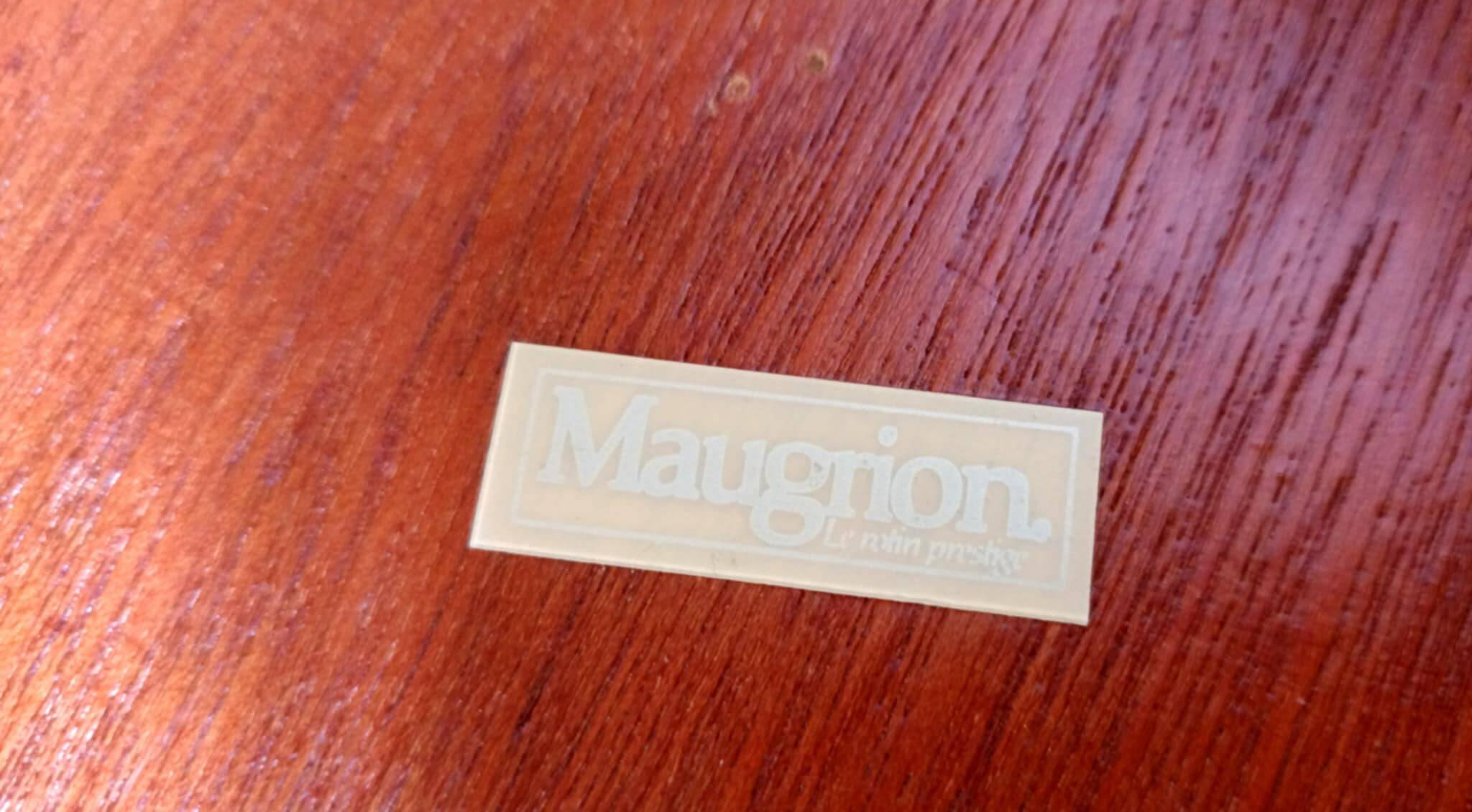 Maugrion Roche Bobois prestige rattan wheat ear table 1980
