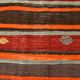 6x9 Red Brown Mid Century Modern Vintage Rug, 191x274Cm