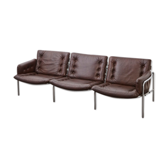 Osaka 3 leather sofa BZ12 by Martin Visser for 't Spectrum 1969