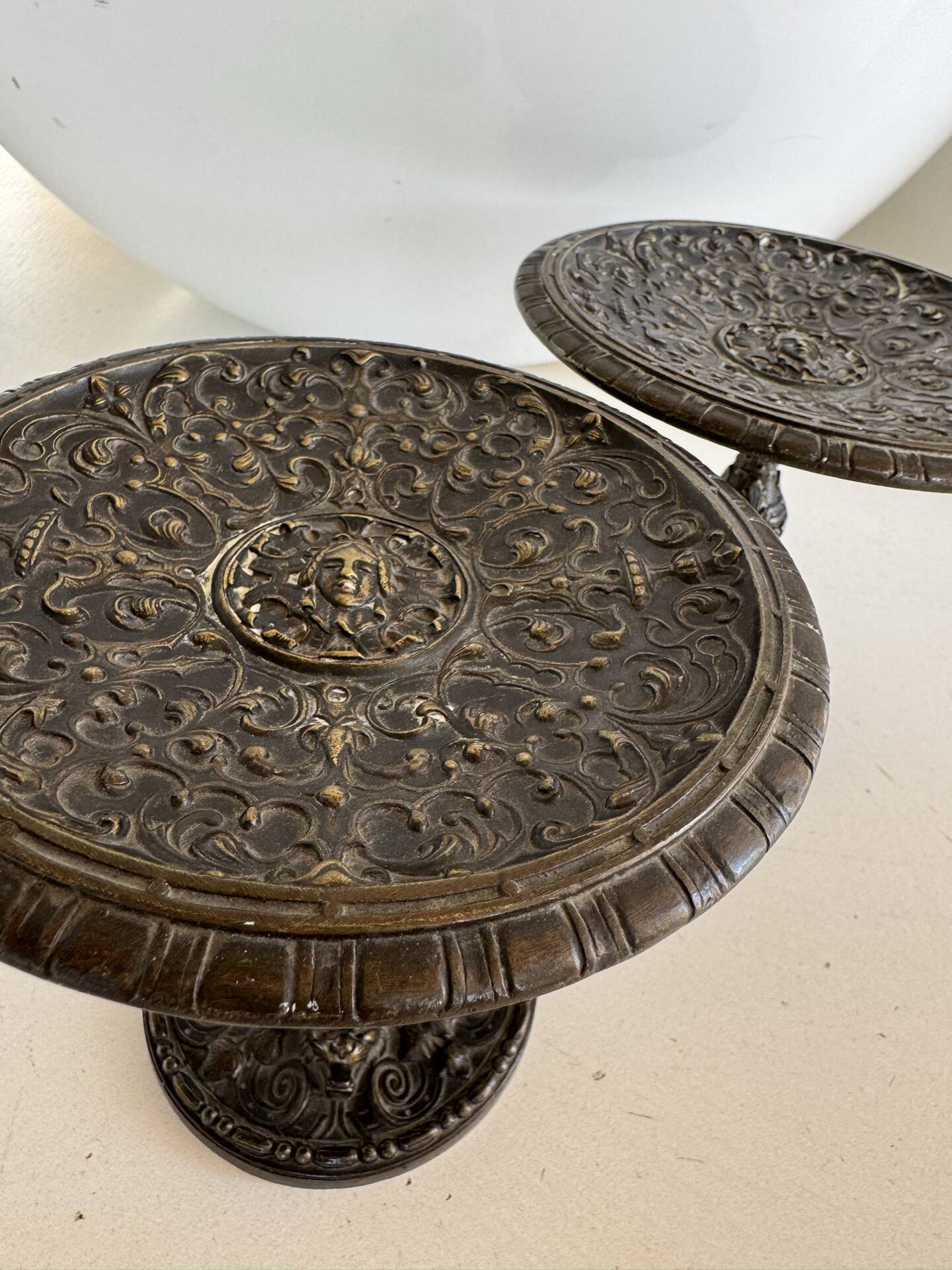 Bronze footed bowls in Renaissance style