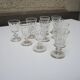 10 antique caton style crystal stemmed glasses h10 cm