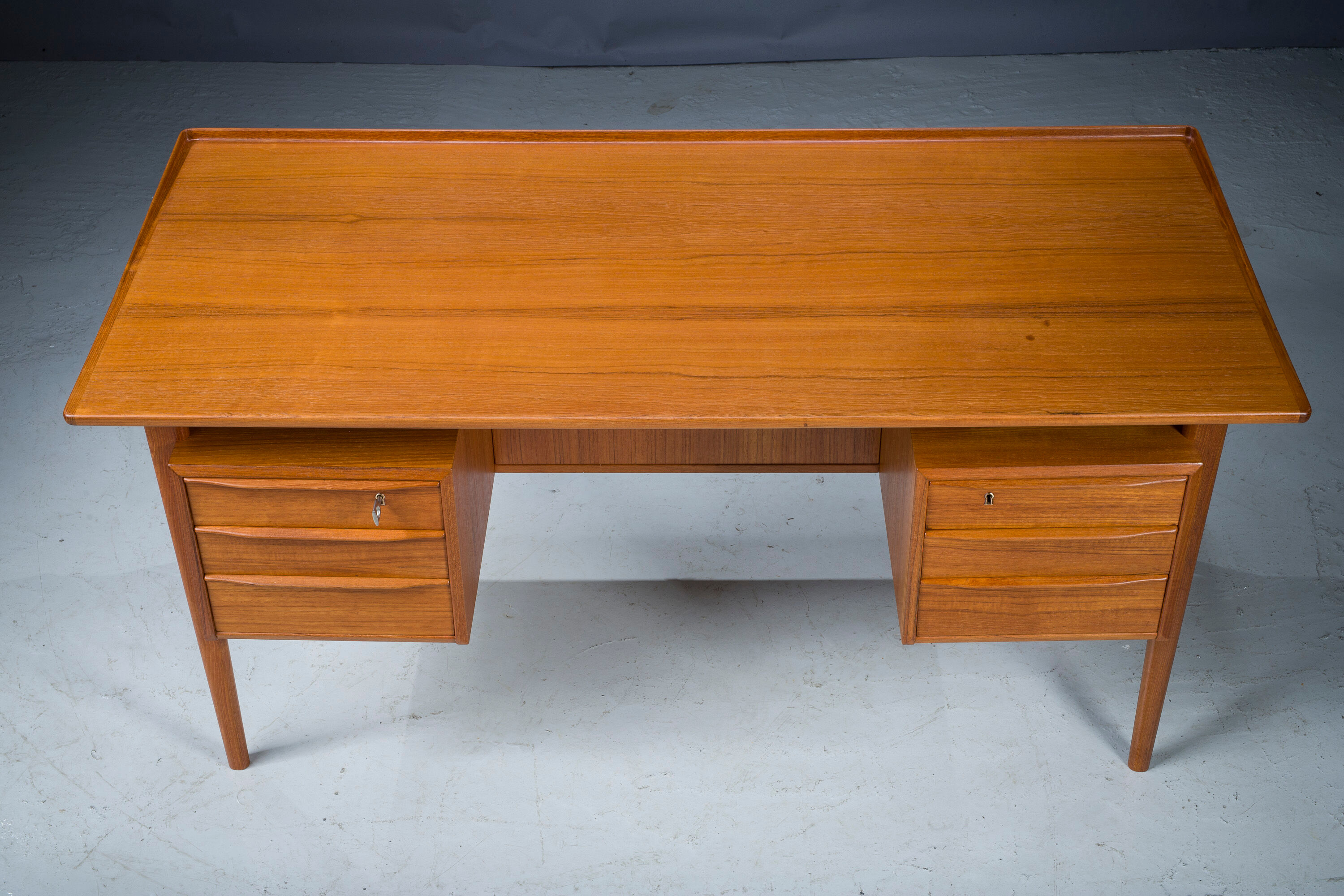 Danish Teak Desk by Peter Lovig Nielsen for Hedensted Mobelfabrik, 1961