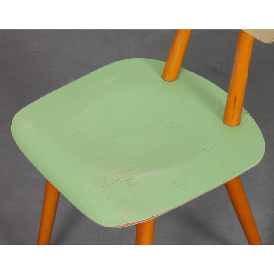 Vintage wooden chair produced by Ton, 1960s