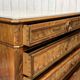 Napoleon III commode in mahogany, oak and with a fine white marble top, late 19th century.