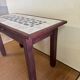 Side table wood & ceramics