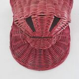 Bull head, minotaur in rattan 60s 70s