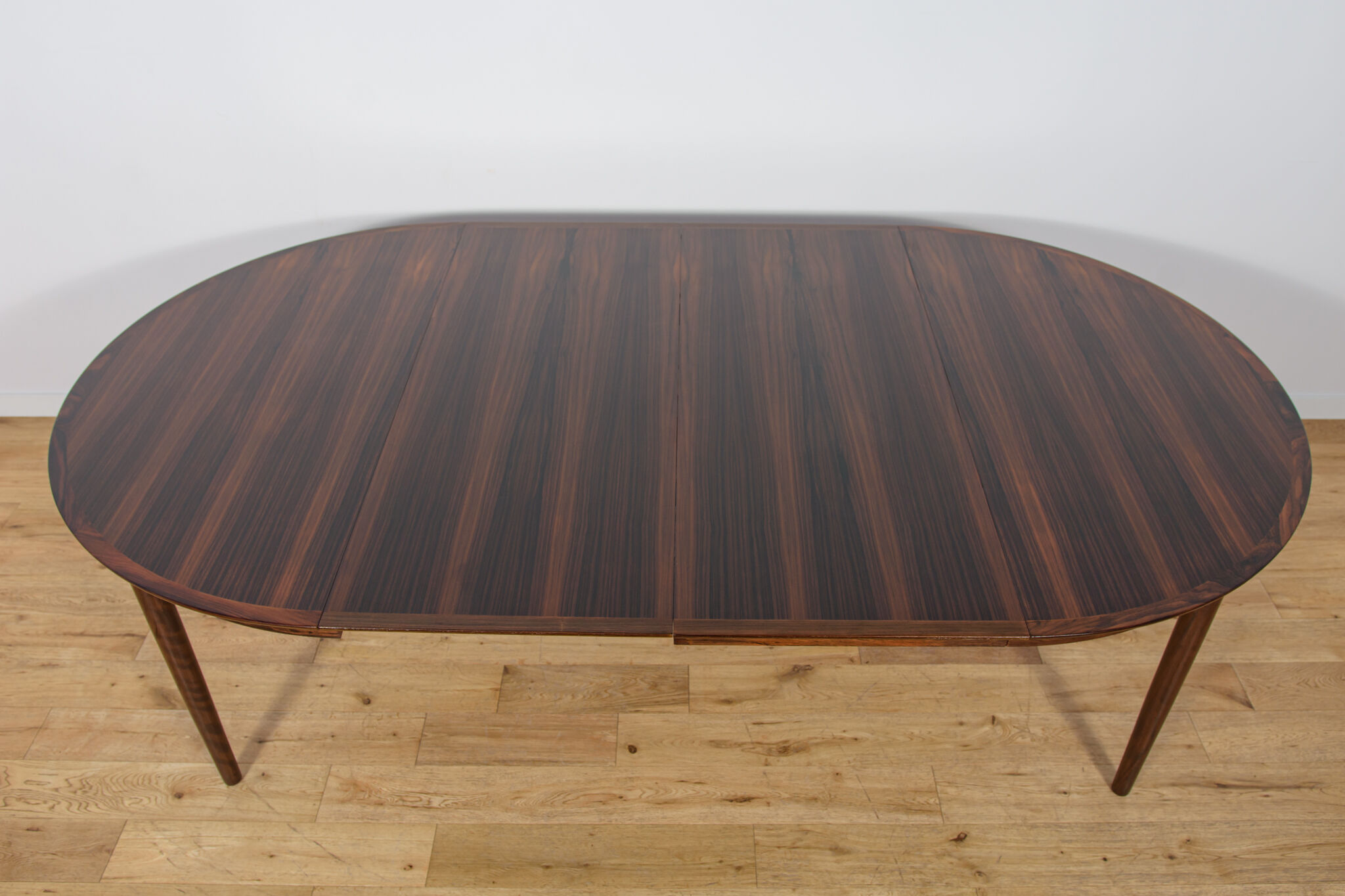 Mid-Century Round Rosewood Extendable Dining Table, Denmark, 1960s