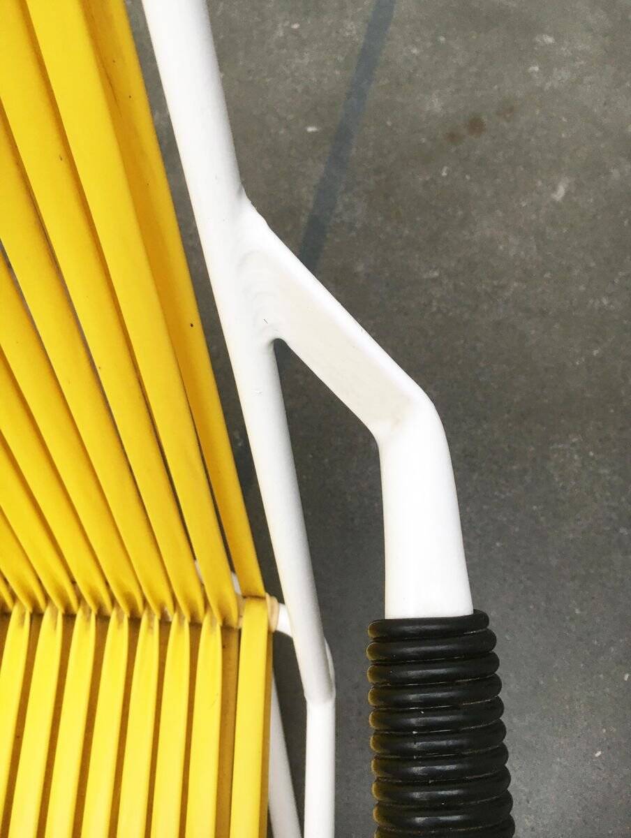 Mid-century Modern German Mauser stackable garden chairs, set of 3.