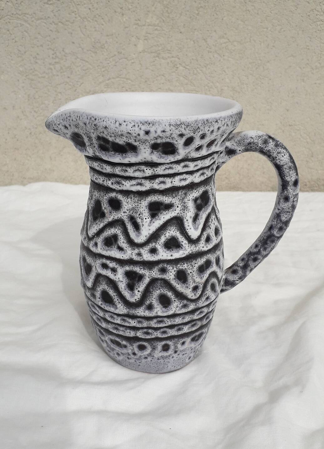 Grey ceramic jug