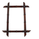 Art Nouveau Wooden Faux Bamboo Mirror, France, 1920