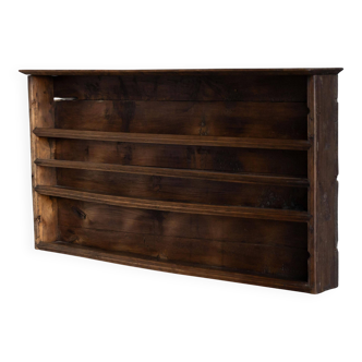 Rustic vernacular wall shelf, France, 19th century