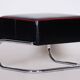 Bauhaus Stool in Leather and Chrome-Plated Steel from R. Slezák, Czech, 1930s