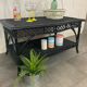 Table basse en rotin