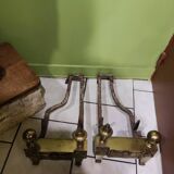 Pair of bronze andirons from the Empire period