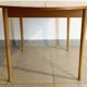 Table de repas scandinave en palissandre clair des années 60