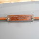 Carved kitchen knife and fork from India
