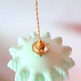 Art deco opaline pendant light