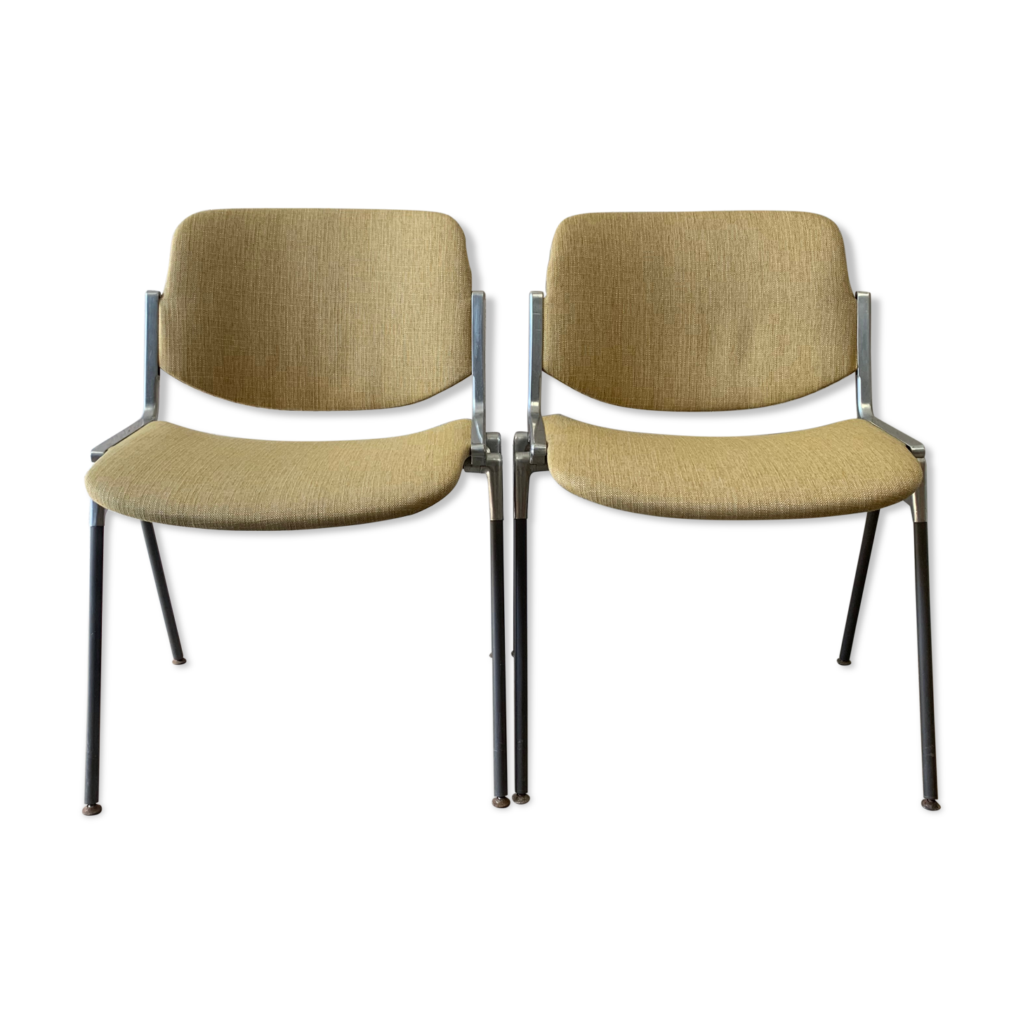 Pair of yellow Castelli chairs