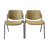 Pair of yellow Castelli chairs
