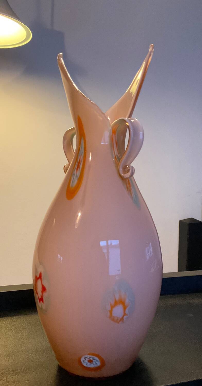 Vintage Murano millefiori vase