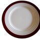 Flat plates opaque porcelain Digoin Sarreguemines model Pasteur