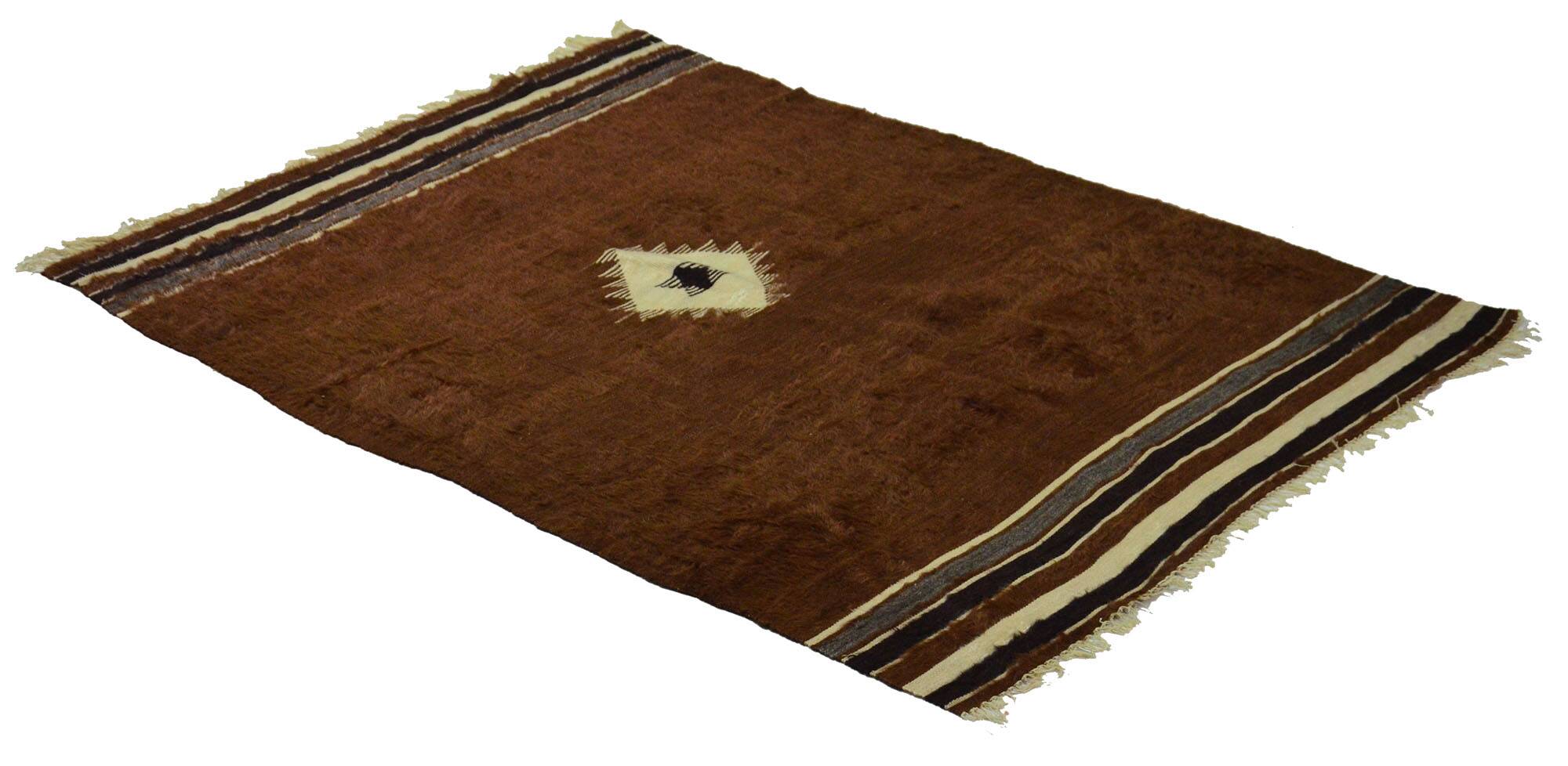 Turkish Anatolian Handmade Vintage Area Rug 190 cm x 137 cm