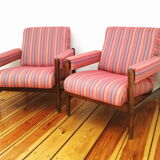 A pair of armchairs, vintage, 60s