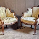 Pair of Louis XV style armchairs