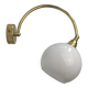 Old vintage curve opal wall lamp