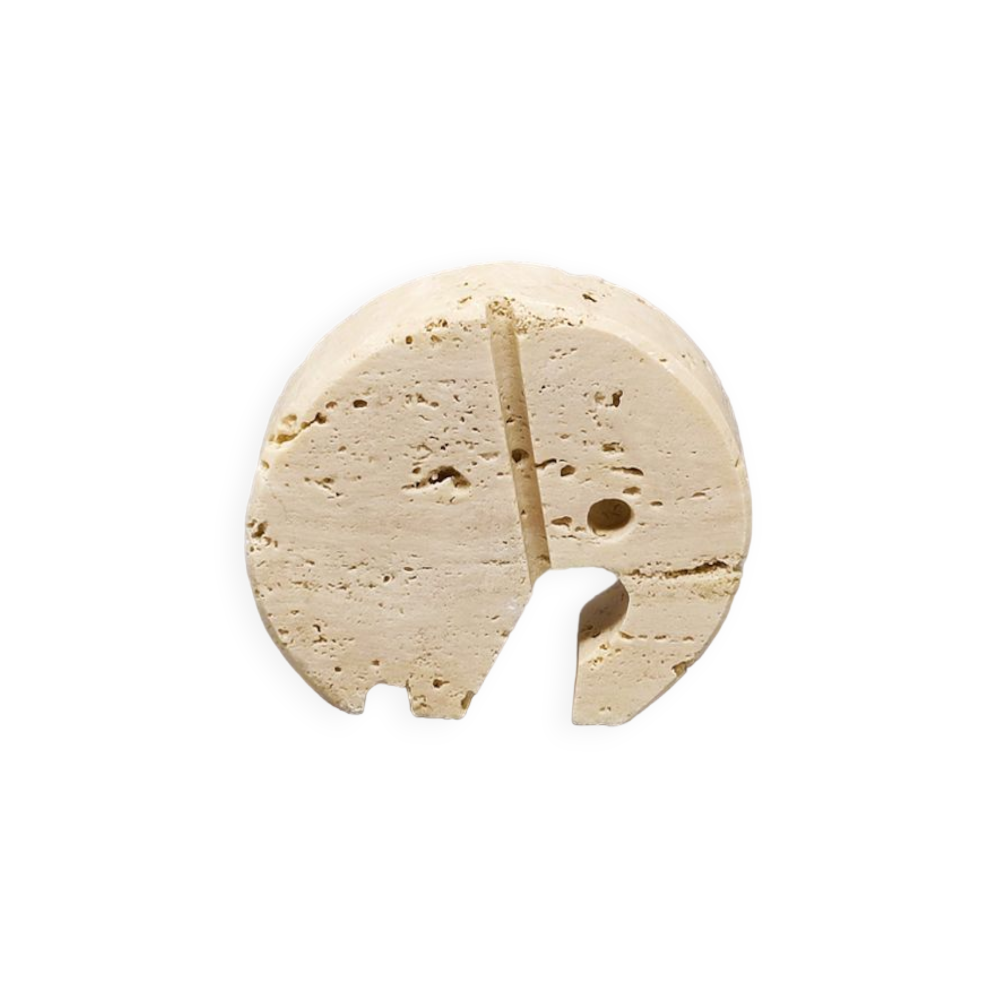 1970s travertine elephant sculpture by Enzo Mari for F.lli Mannelli