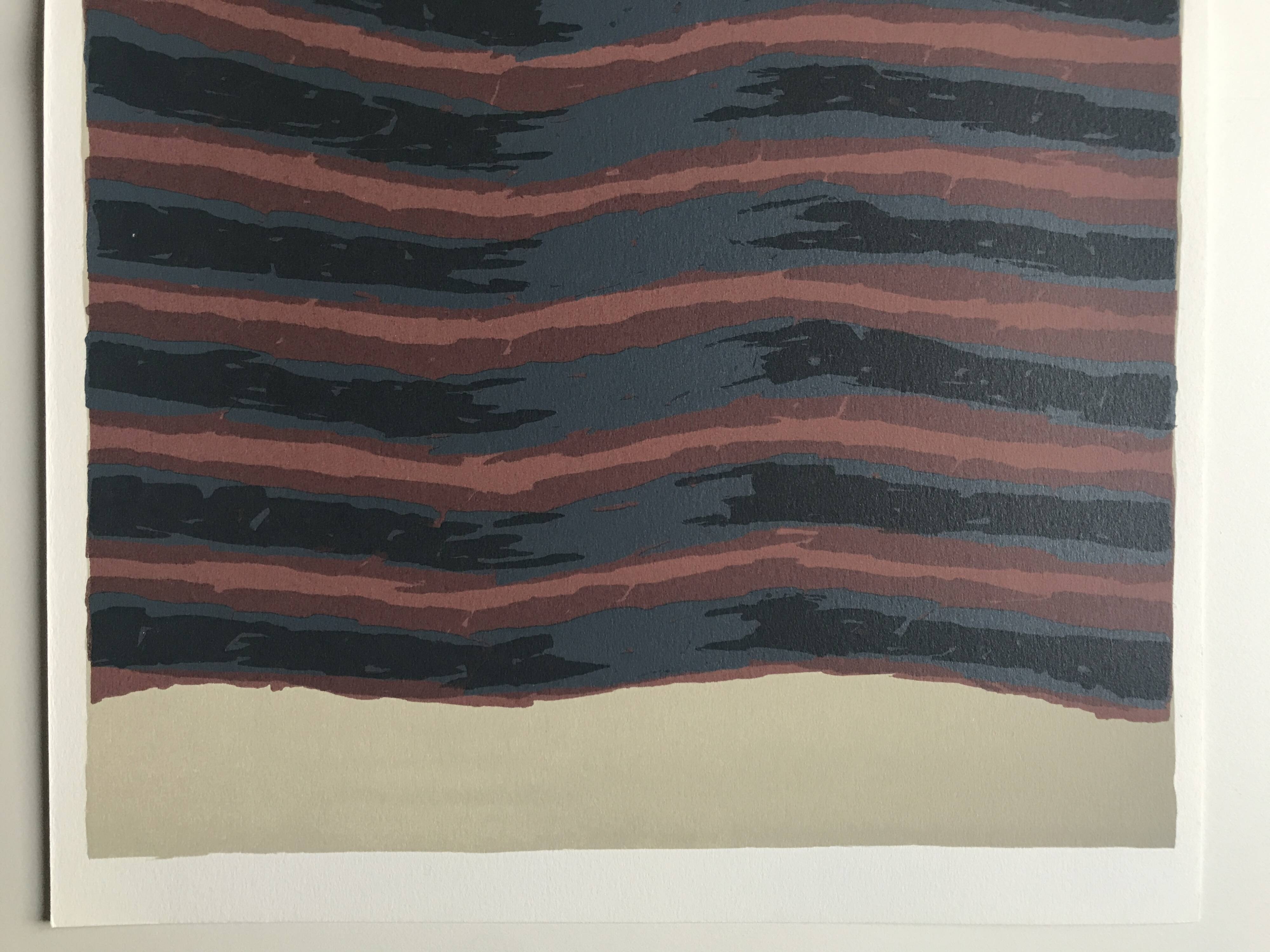 Set of 4 original lithographs by Raoul Ubac, 1978. The earth.