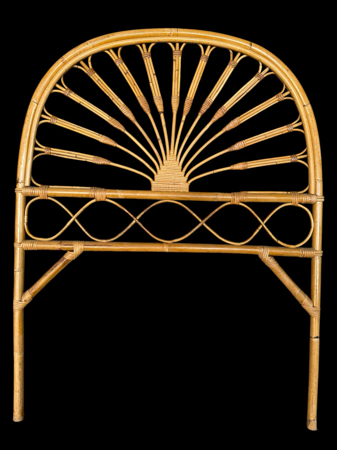 1960s Rattan Headboard from Italy