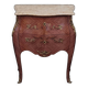 Louis XV Style Commode Stamped in Richly Decorated Rosewood Marquetry