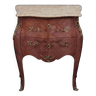 Louis XV Style Commode Stamped in Richly Decorated Rosewood Marquetry