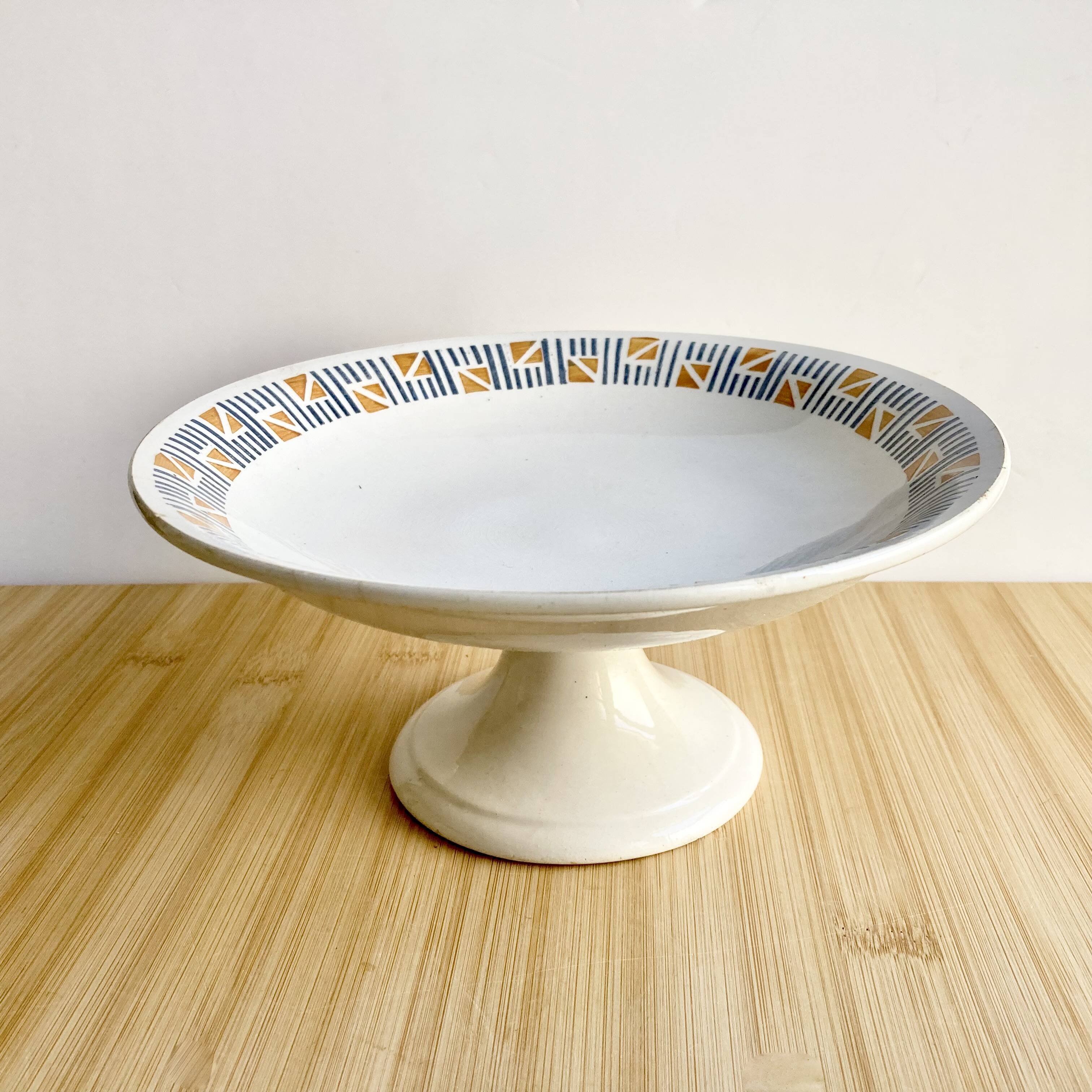 Fruit bowl / iron earth / Art Deco / Givors