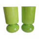 Pair of green lamps Ikea model Lykta 90s