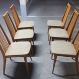 6 chairs Scandinavian years 50 60 Lubke