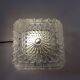 Plafonnier applique verre minimaliste 1970/ 1980