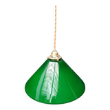 Green opaline pendant light