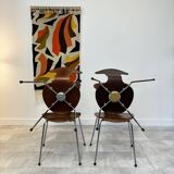 SET OF 4 MOSQUITO CHAIRS BY ARNE JACOBSEN