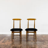 Set of 6 restored chairs by Bernard Malendowicz 1960s