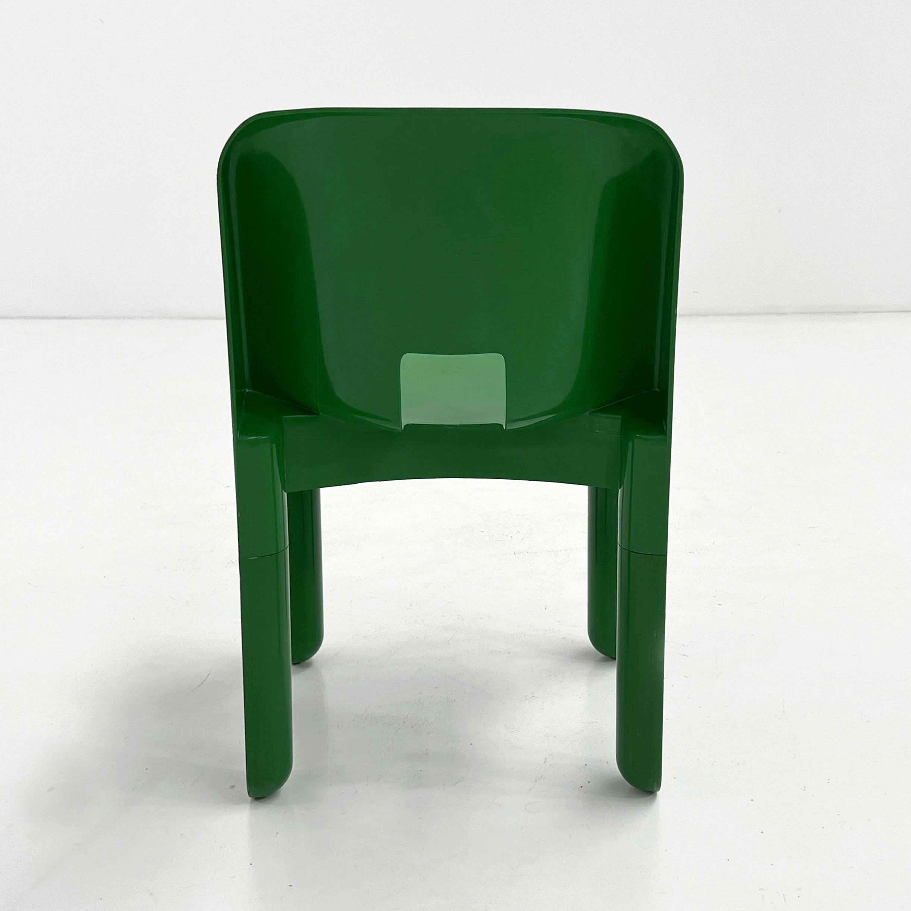 Chaise Universale verte Modèle 4868 par Joe Colombo pour Kartell, 1970