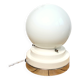 Vintage ceramic and chrome globe lamp